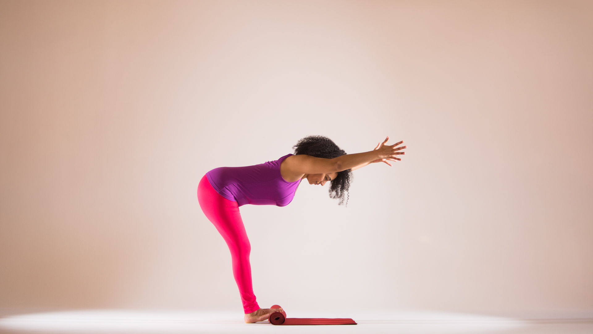 Standing Half Forward Bend Yoga Pose - Standing Half Forward Bend - Free  Transparent PNG Clipart Images Download