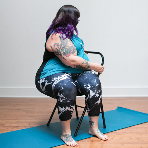 What Chair is Good for Chair Yoga?, chair yoga, accessible yoga, office  yoga