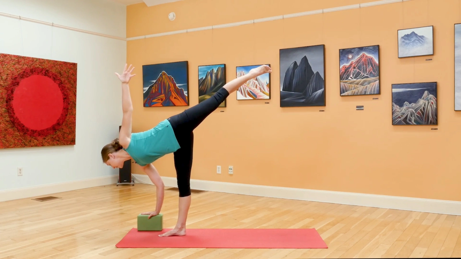 Test your balance with Half Moon Yoga Pose