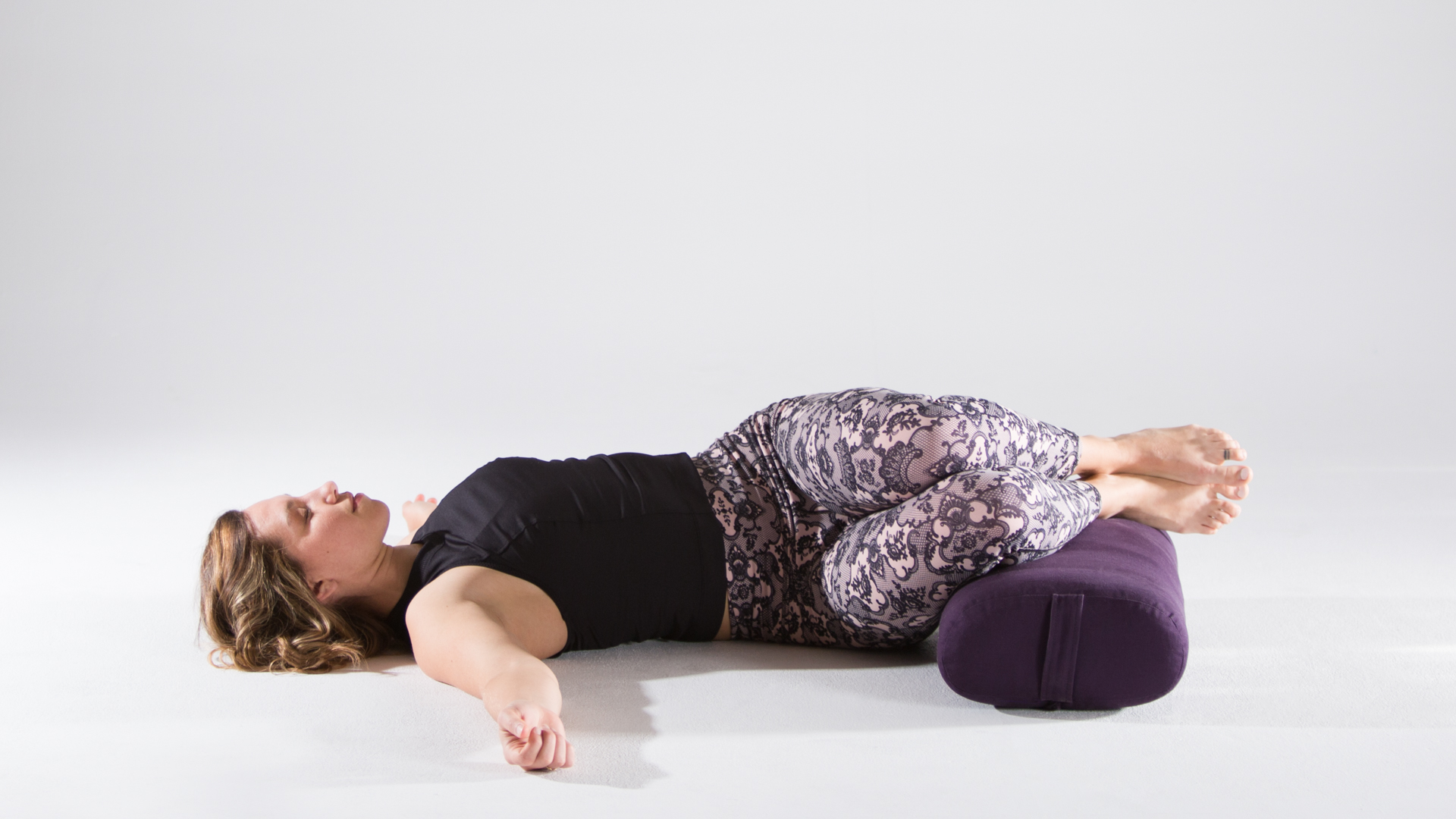 Stress-Free Restorative Yoga With Bolster for Relaxation 20 Minutes 