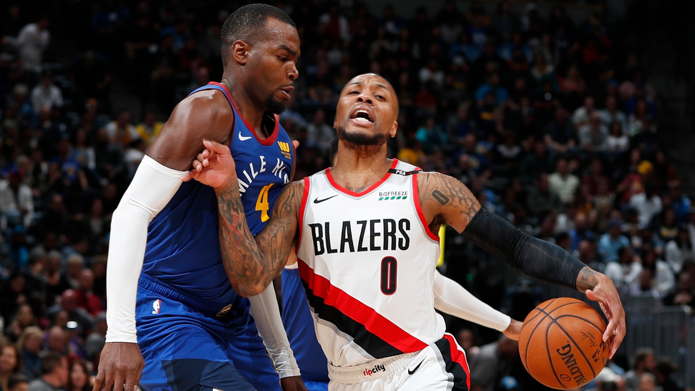 Trail Blazers at Nuggets Game 1 point spread, betting