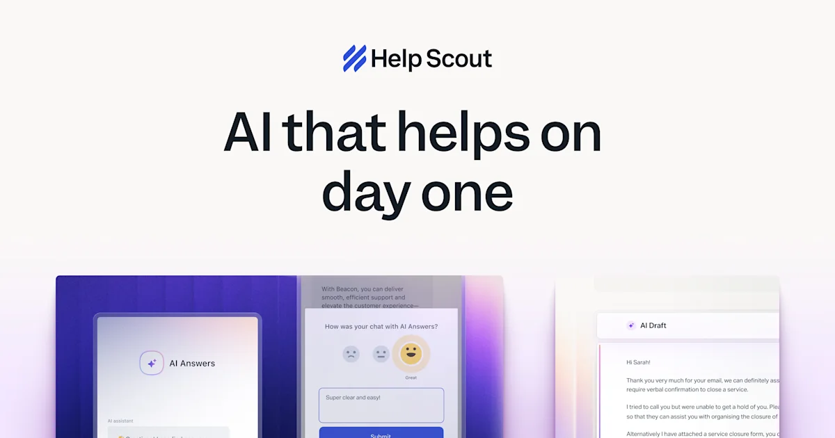 Help Scout official preview of its AI support features
