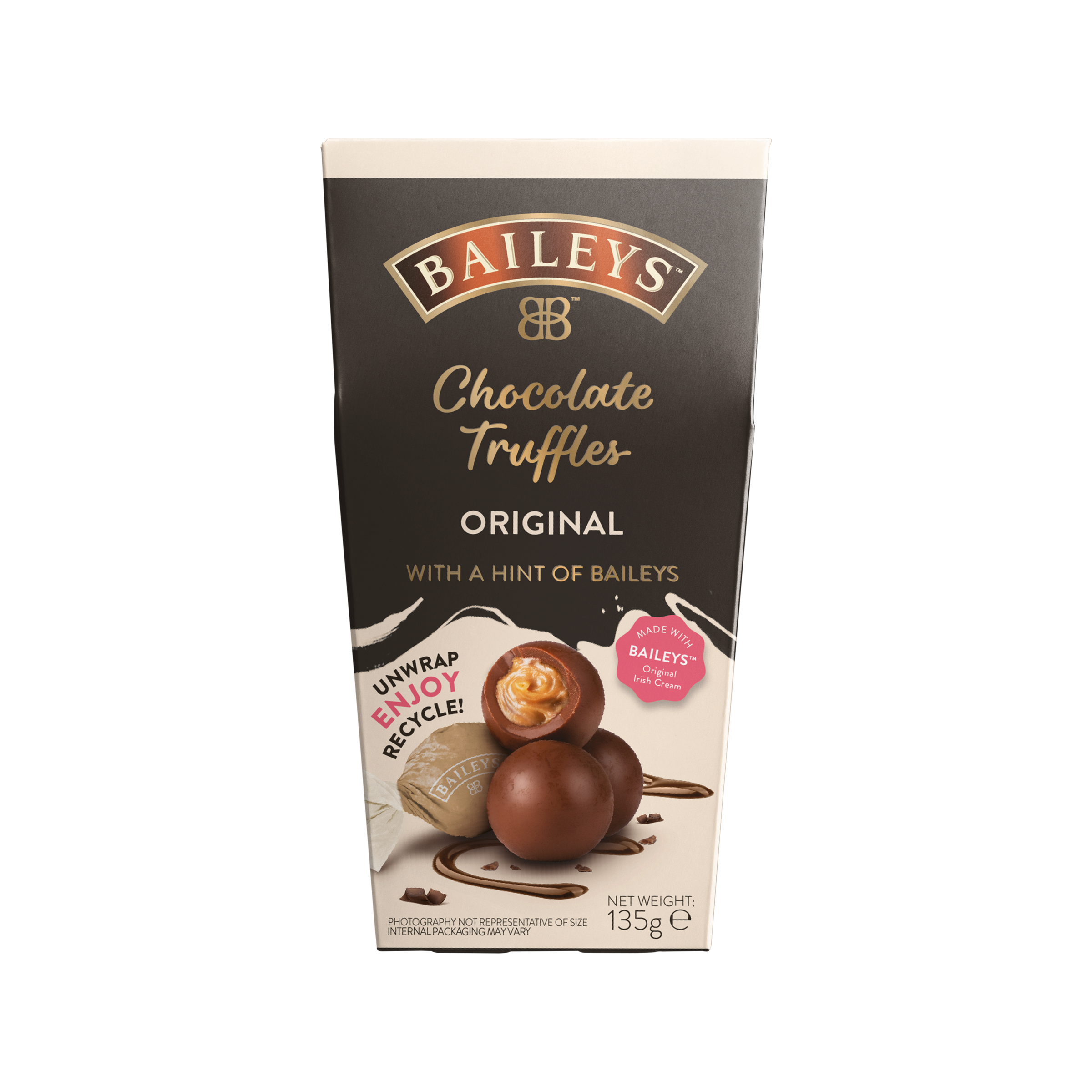 BAILEYS MILK CHOCOLATE TRUFFLES TWIST WRAPS - 135G