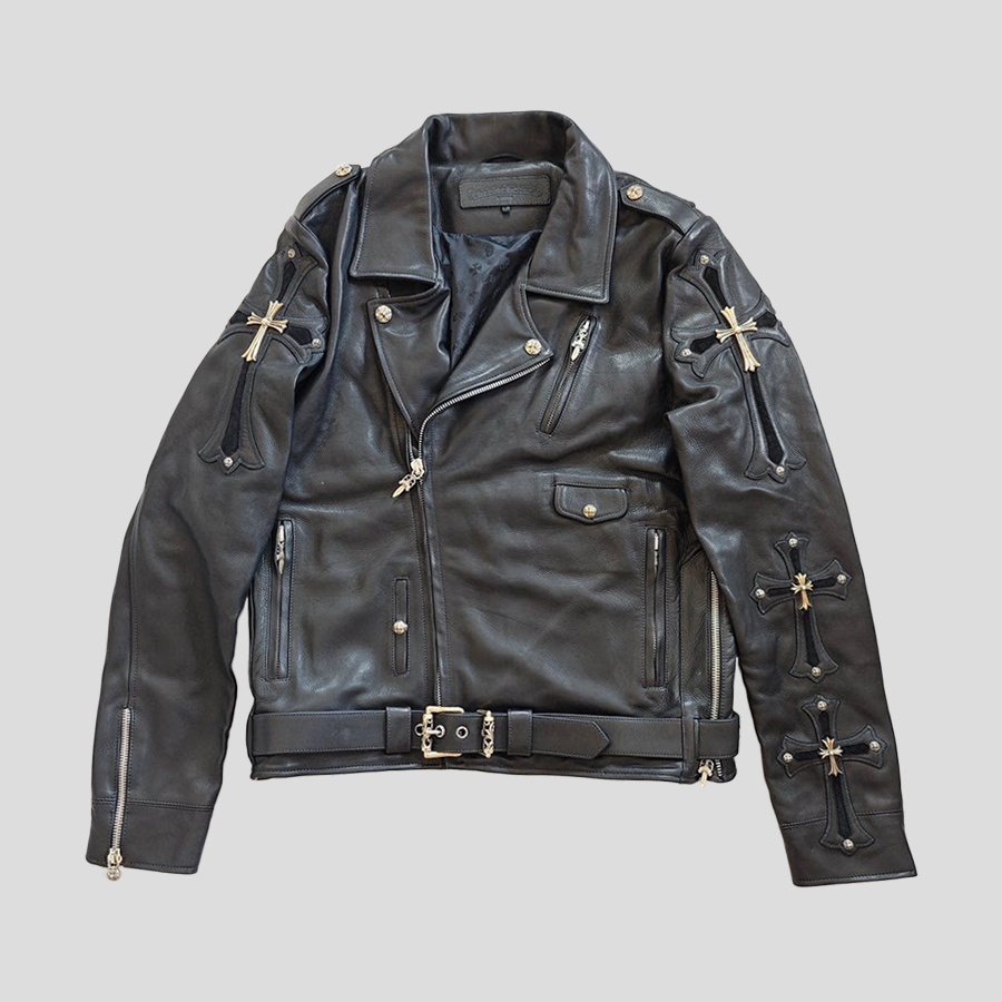Chrome Hearts Calf Leather Jacket L