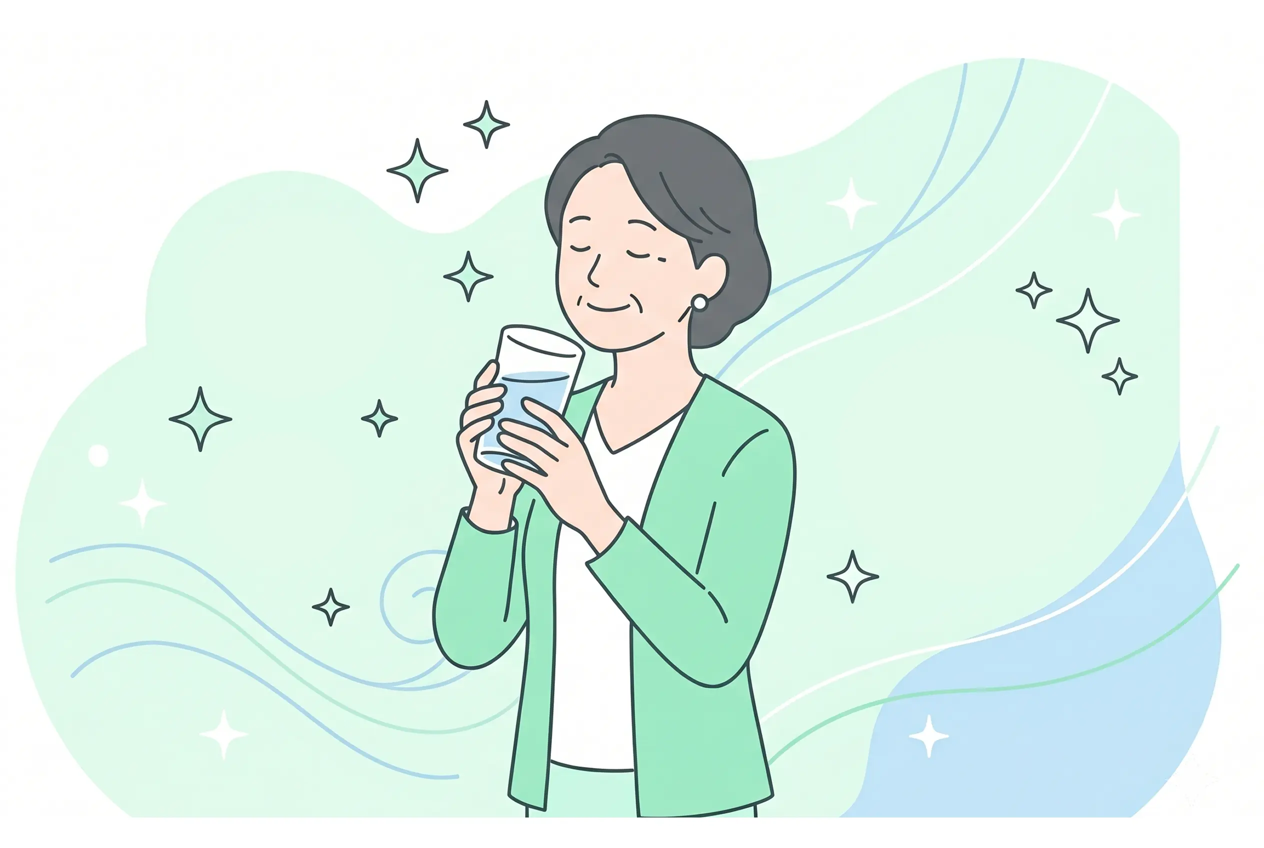 比較ランキングサイトを見てサーバー選びに満足している女性