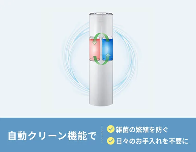自動クリーン機能搭載