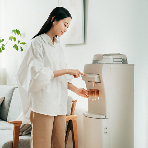 1日の浄水量が7.2Lで大容量の浄水型サーバー