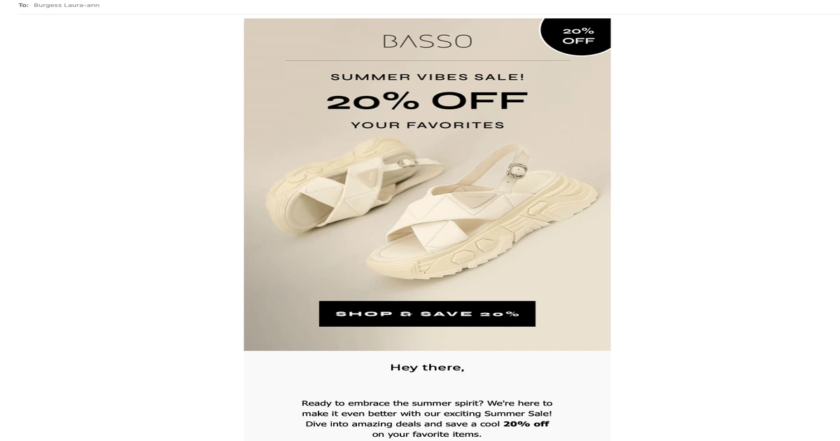 images in Basso email
