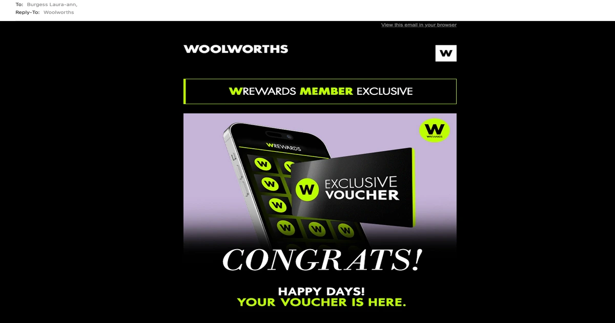 loading woolworths email images