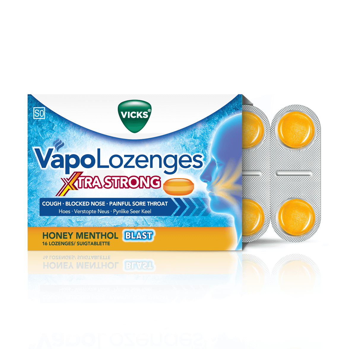 Vicks® VapoLozenges Xtra Strong Honey Menthol Blast | Vicks South