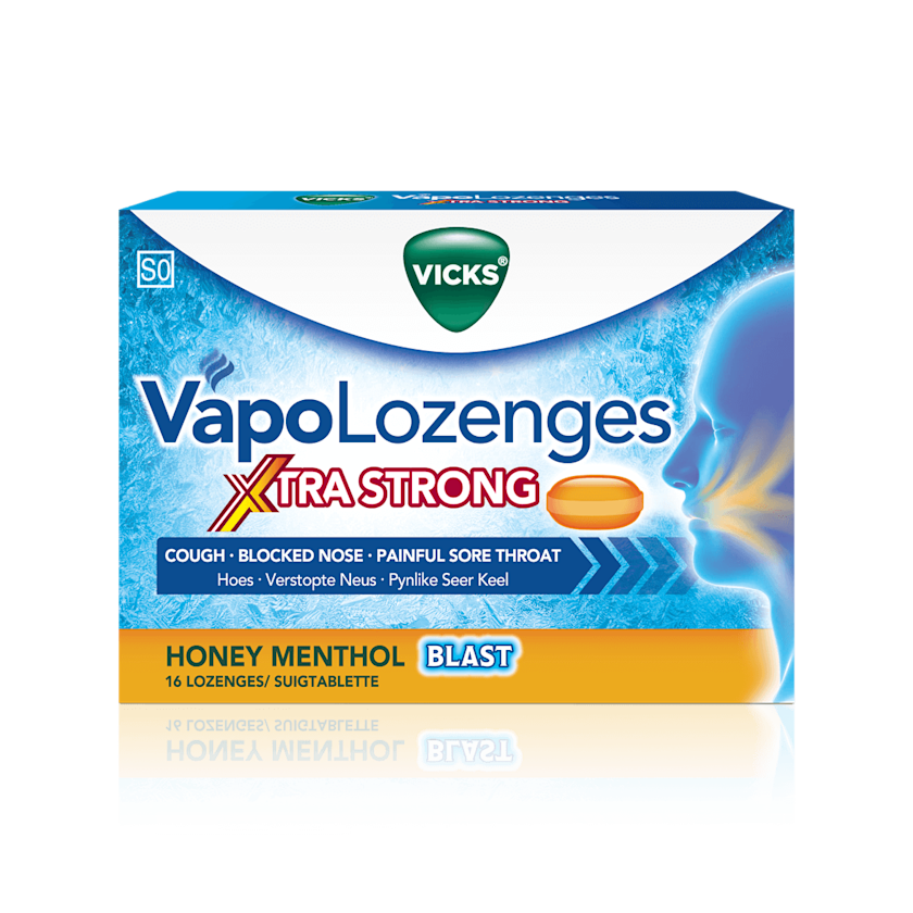 Vicks® VapoLozenges Xtra Strong Honey Menthol Blast | Vicks South