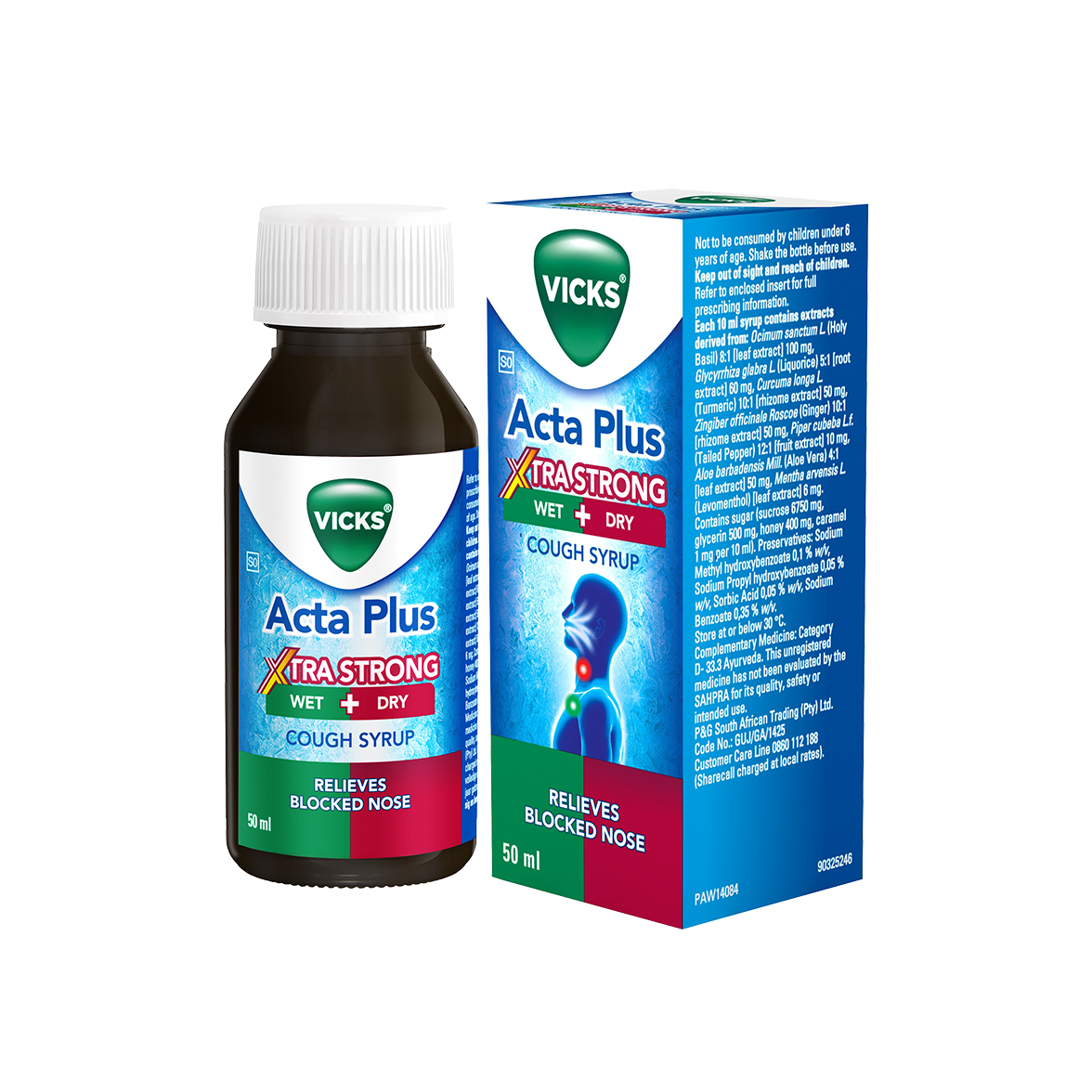 Vicks® Acta Plus Xtra Strong Wet & Dry Cough Syrup | Vicks South