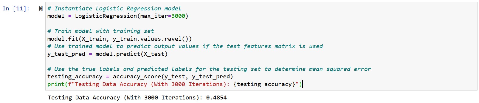 Calgary Crime Statistics - Train Logistic Regression Model