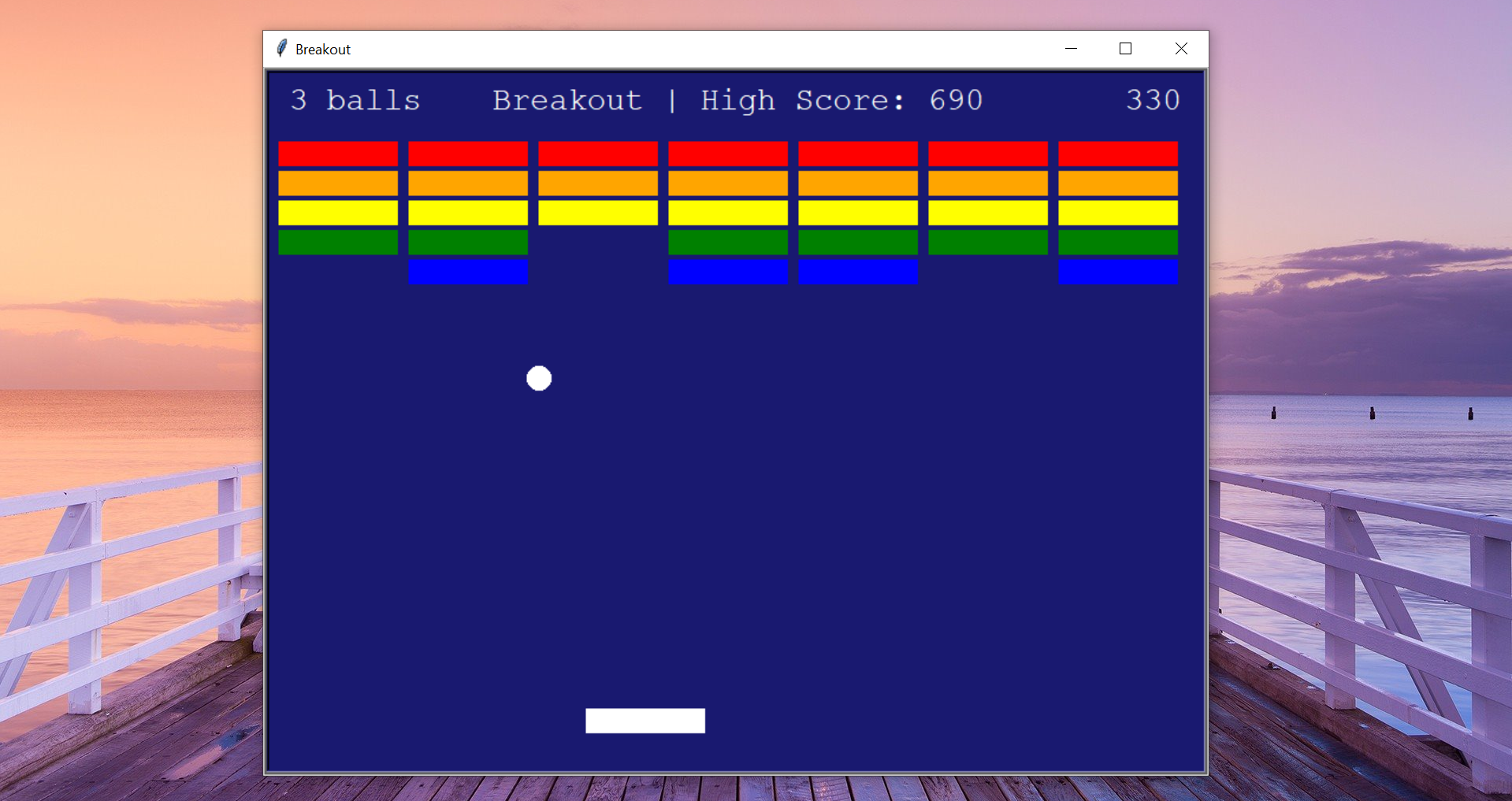 Breakout Game Screen