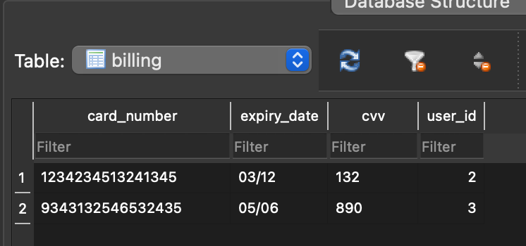 HNM Style - Billing Table