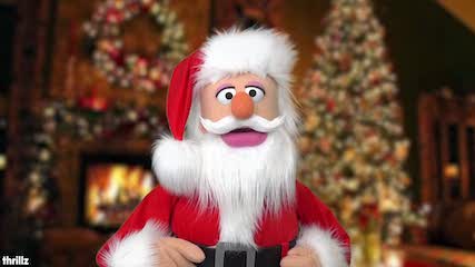 Get a shout-out from Puppet Santa at Thrillz!
