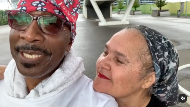 Derrick Evans and wife Sandra are incredibly close. (Credit: MrMotivator/Instagram)