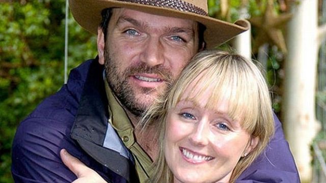 Neil Ruddock with his ex-wife Sarah after leaving the I'm A Celebrity... jungle (Image credit: Cameron Laird/Shutterstock)