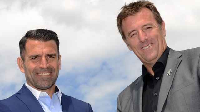 Matt Le Tissier with friend and business partner Francis Benali (Image Credit: Sport Industry Group)