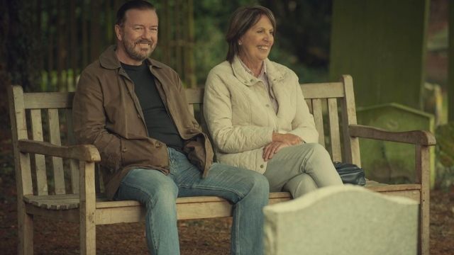Graveyard buddies, Tony and Anne. Image credit: Netflix.