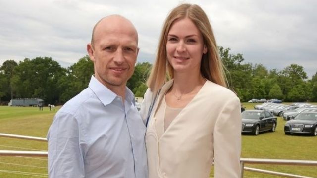 Matt Dawson and wife, Carolin Hauskeller, have split after 11 years. Image Credit: Getty Images.