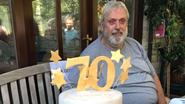 Capes celebrates his 70th birthday. Image credit: Geoff Capes Foundation.