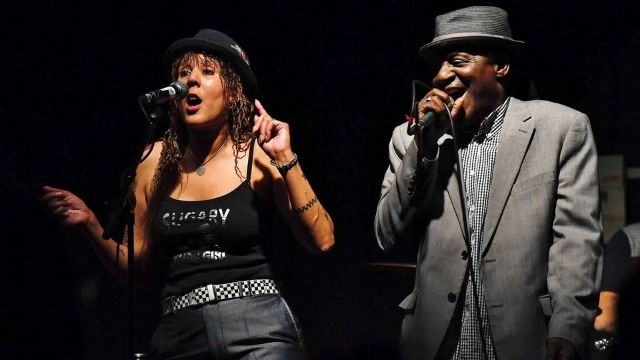 "Sugary" Staple (left) and Neville Staple (right) performing "When You Call My Name". Image credit: Jammerzine.com