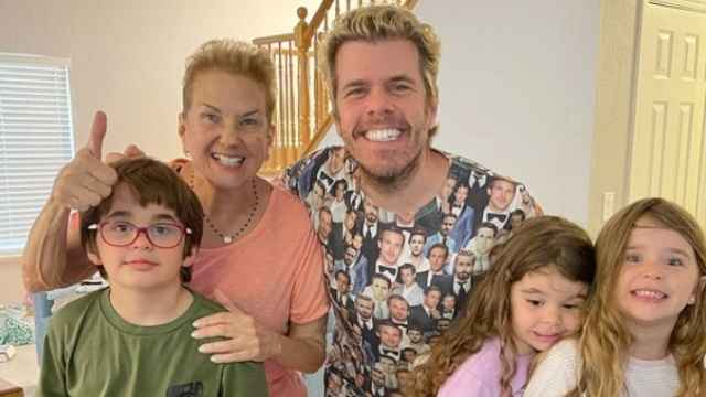 Perez Hilton's mother lives with him and his children and helps to look after them (Image credit: Perez Hilton/Instagram)