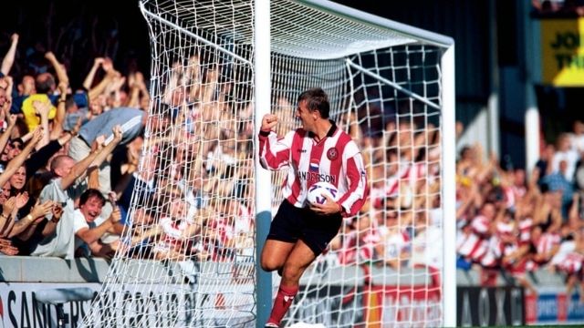 Matt Le Tissier became the first midfielder to score 100 goals in the Premier League (Image credit: Colorsport/Rex/Shutterstock)