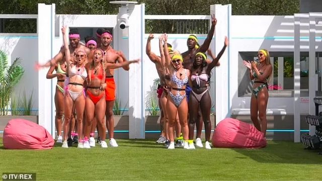The annual Love Island Sports Day event. Image credit: ITV/REX.