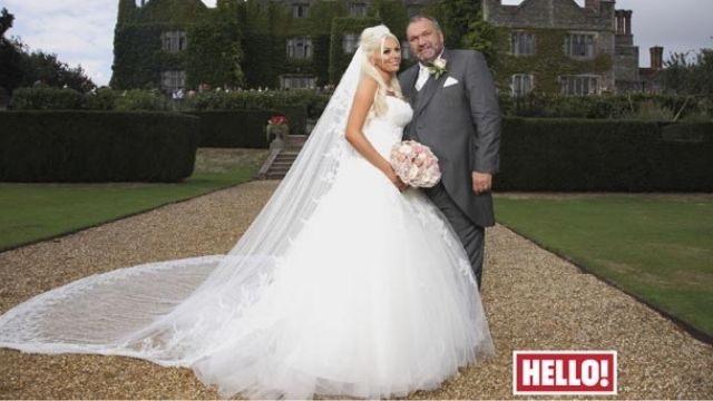 The couple got married in a lavish ceremony at a country home in Kent (Image credit: Hello! Magazine)