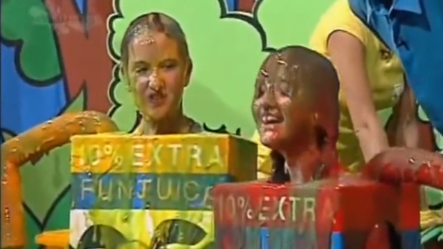 A key point in the program featured contestants being covered in slime. (Image credit: @vward1988/Twitter)