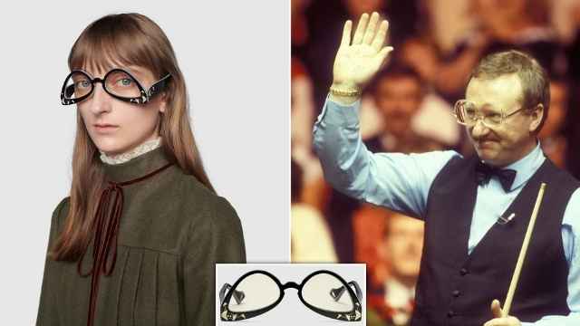 Gucci mocked for selling 'upside-down' glasses for £470 (Image Credit: Daily Mail)