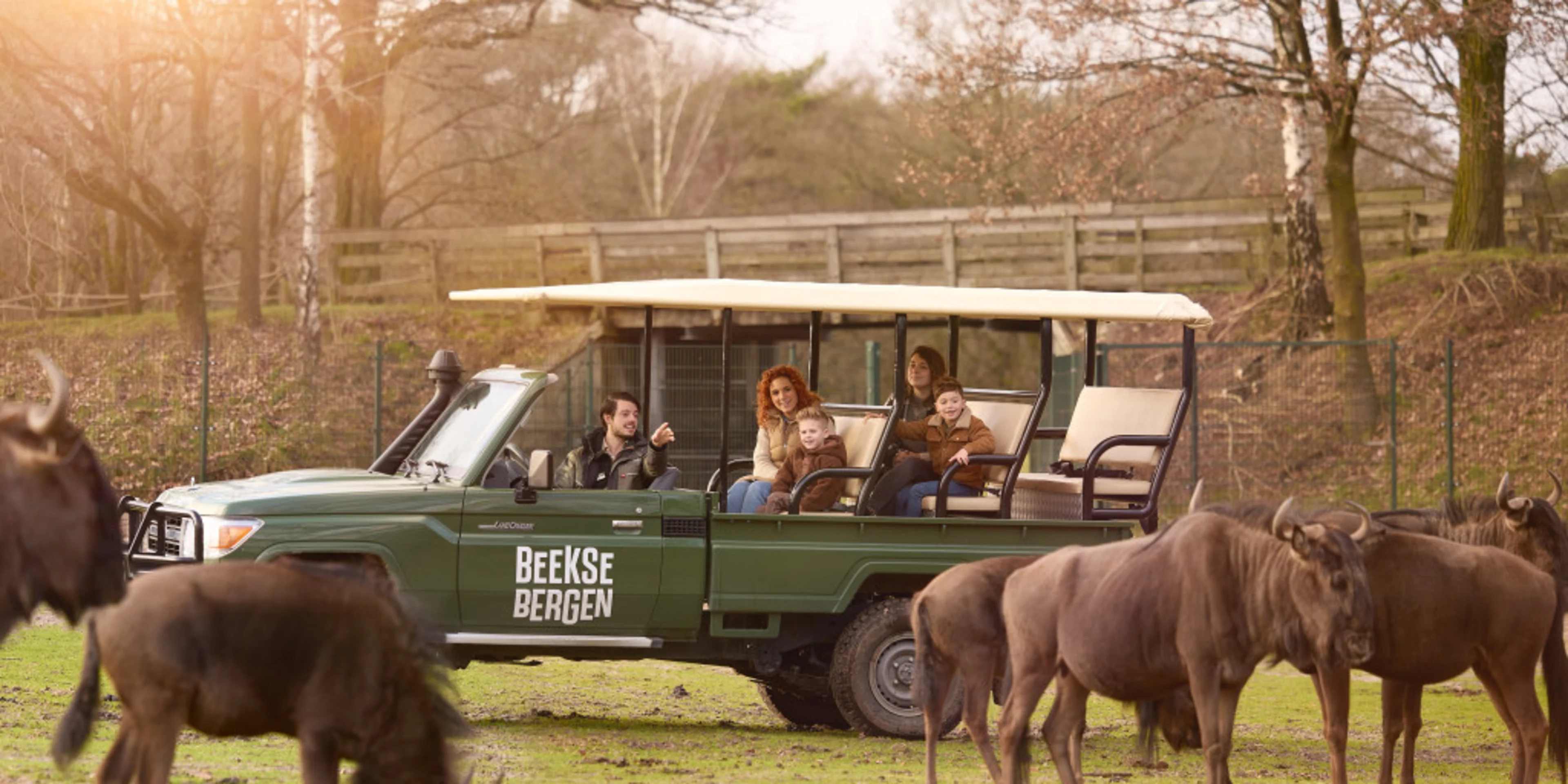 Beekse Bergen game drive safaripark kinderen jeep ranger
