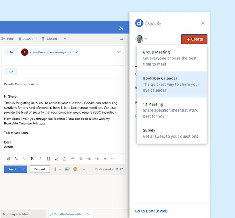 Microsoft Outlook Addin Doodle