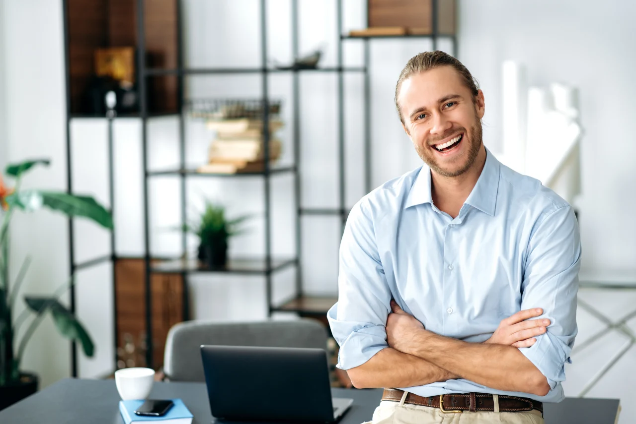 Man with folded arms