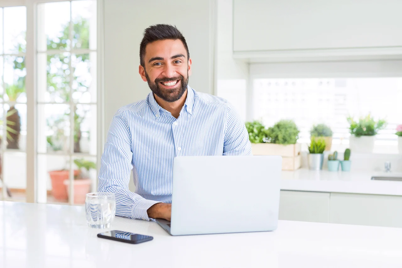 Man at laptop (smaller size)