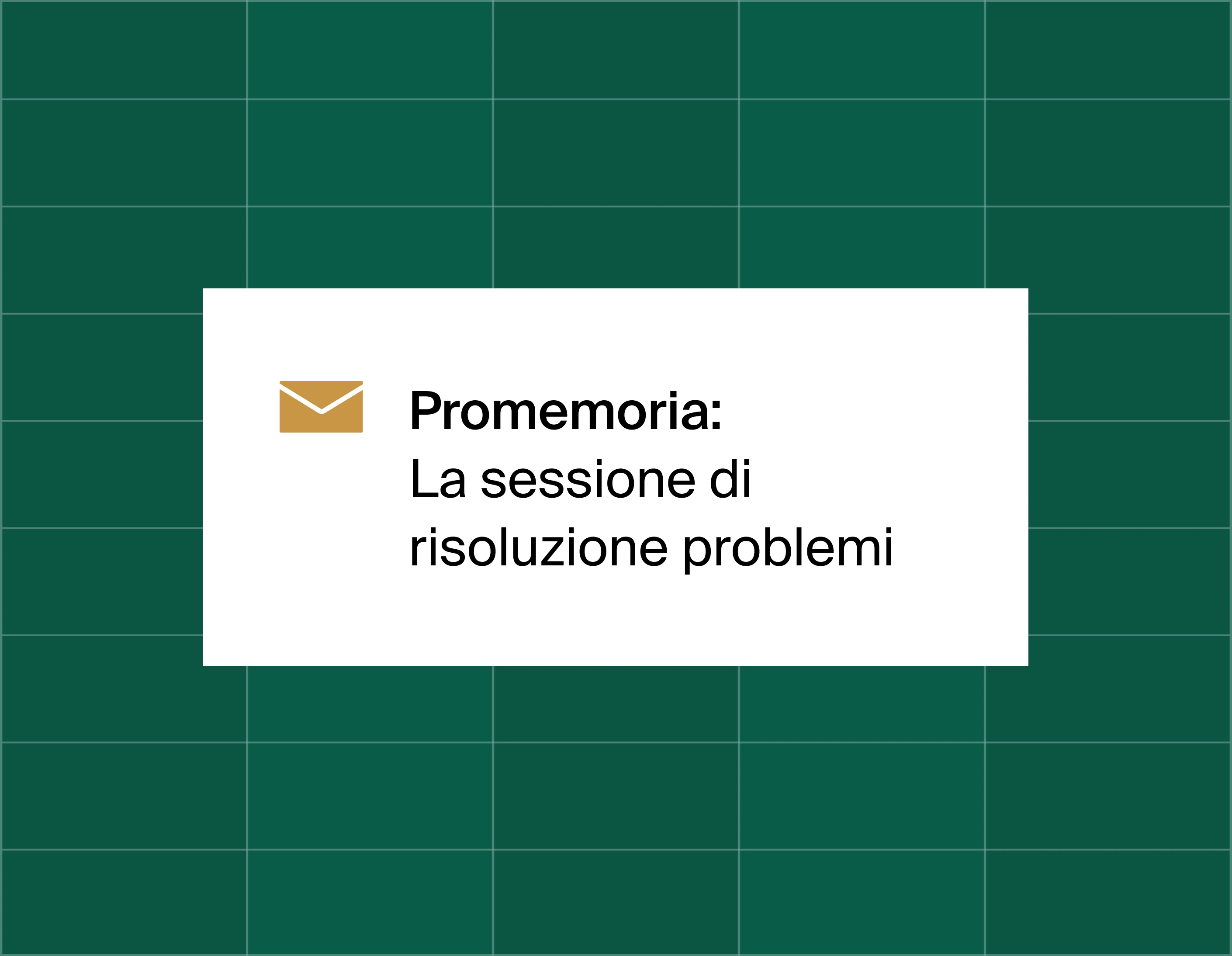 A graphic on an email reminder popup saying Reminder: Troubleshooting session is tomorrow