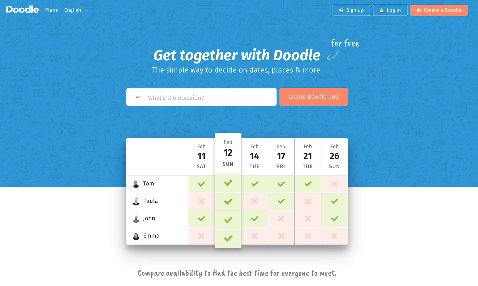 Screenshot of Doodle 2017