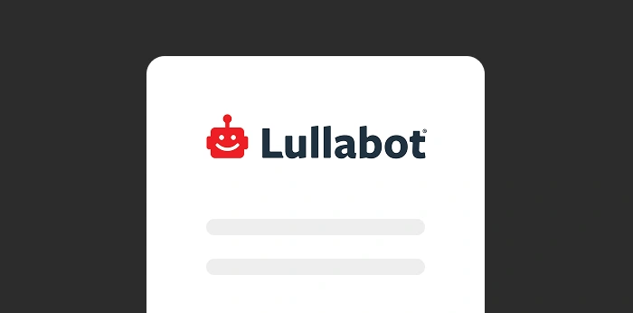 A graphic of a white paper on a green background with the logo of Lullabot at the top