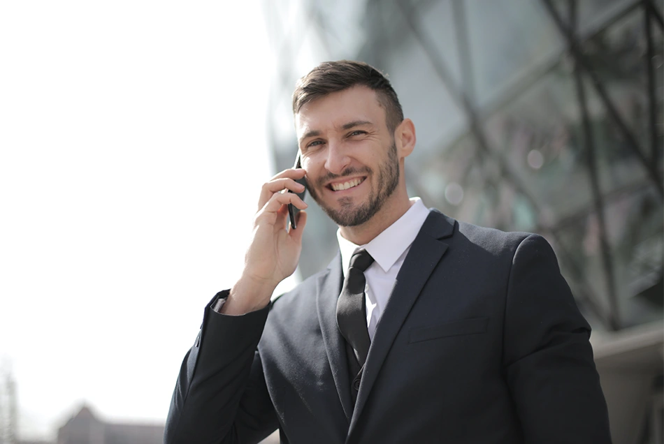 man on the phone
