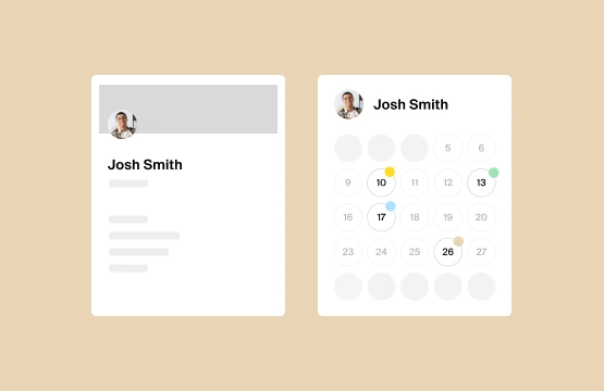 An image with Doodle's Booking Page and a LinkedIn Profile