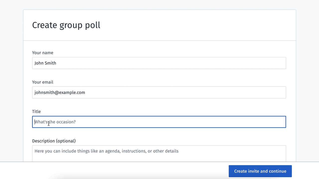Group Poll Creation GIF
