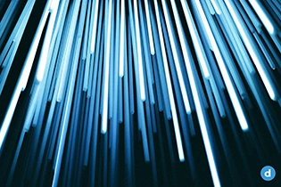 Blue and white strings