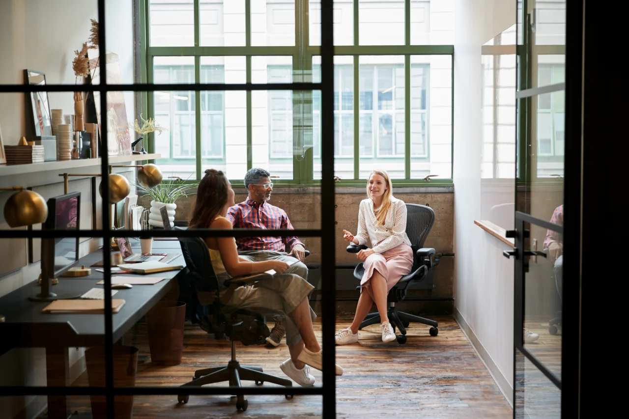 women in a meeting