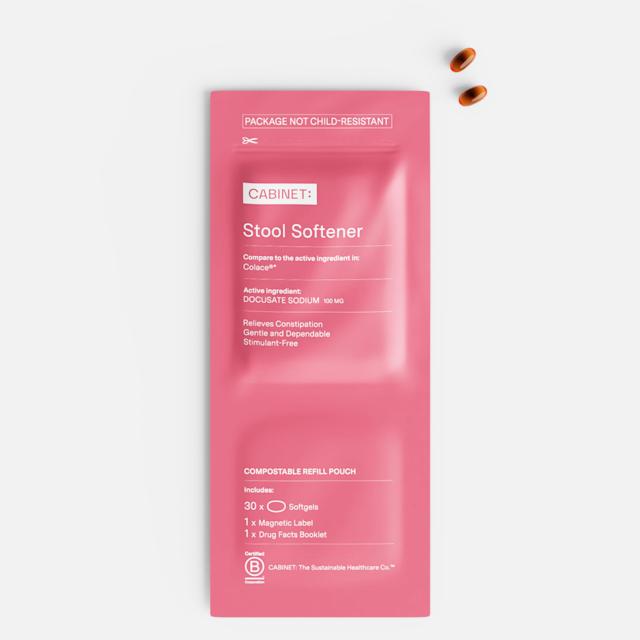 CAB-10016-Stool-Softener-Docusate-Sodium-100-mg-pouch-front-view-centered-sRGB-collections-2125px-q=90