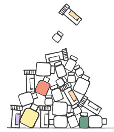 Bottle Stack Illustration