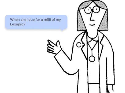 Doctor illustration - prescription