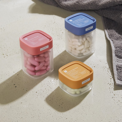  Medicine Cabinet, Dust-Proof Pill Storage Container