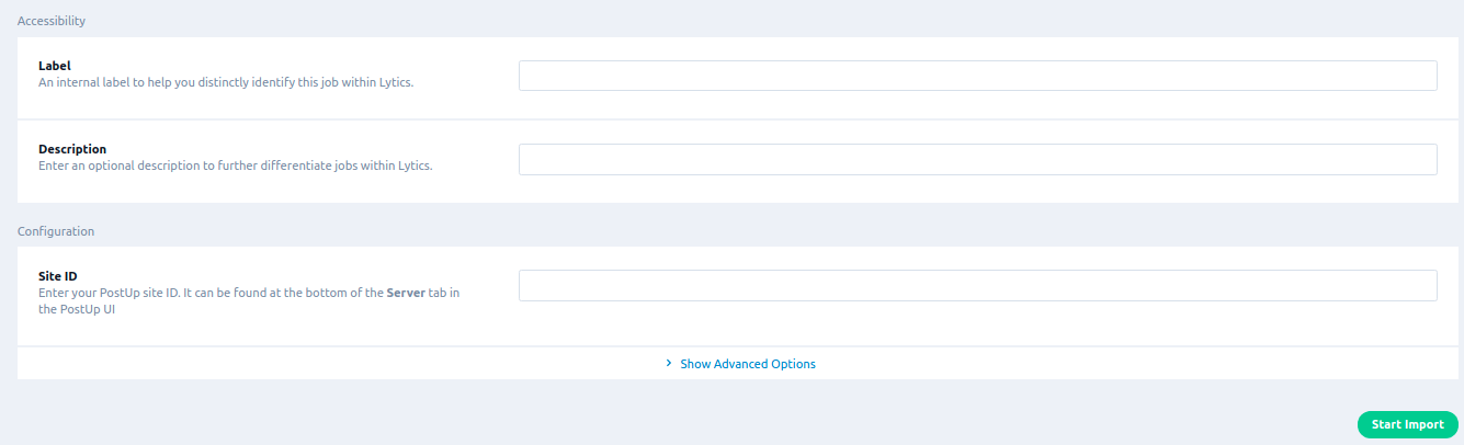 postup config